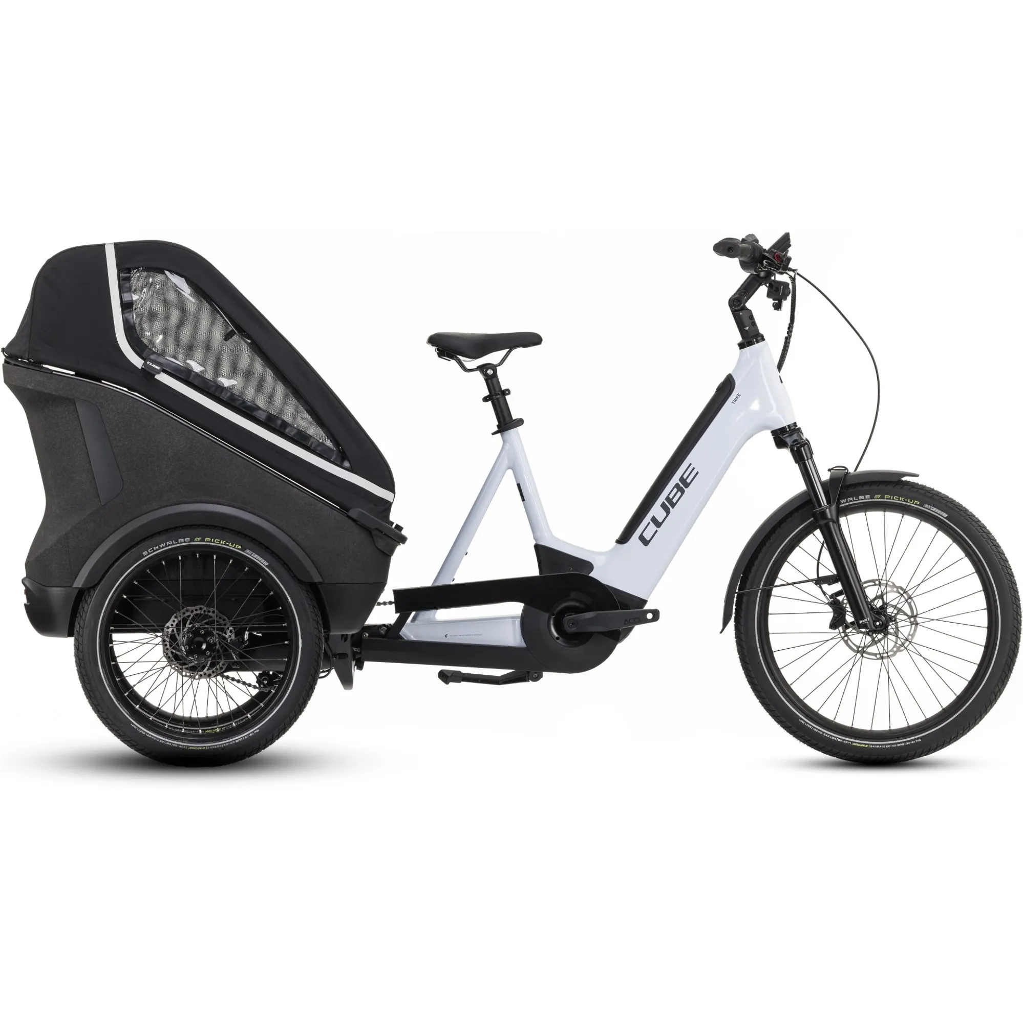 2024 Cube Trike Family Hybrid 750 Electric Hybrid Bike White