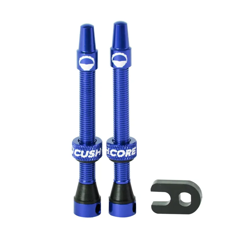 CushCore Tubeless Valves - 55mm Royal Blue