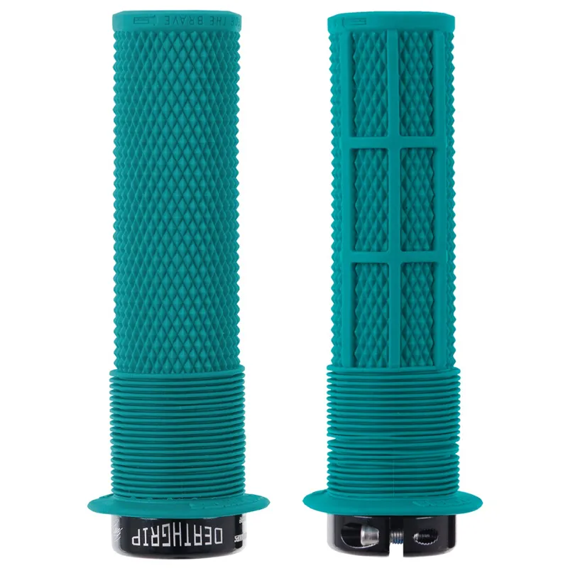 DMR Brendog DeathGrip Flange Handlebar Grip - Turquoise