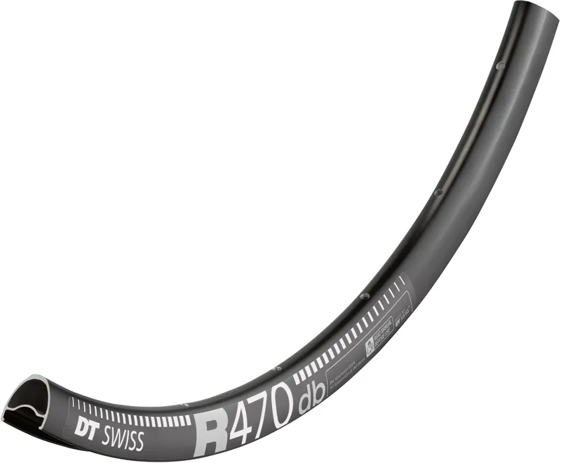 DT Swiss R 470 DB Presta-Drilled Disc Brake Rim - Black