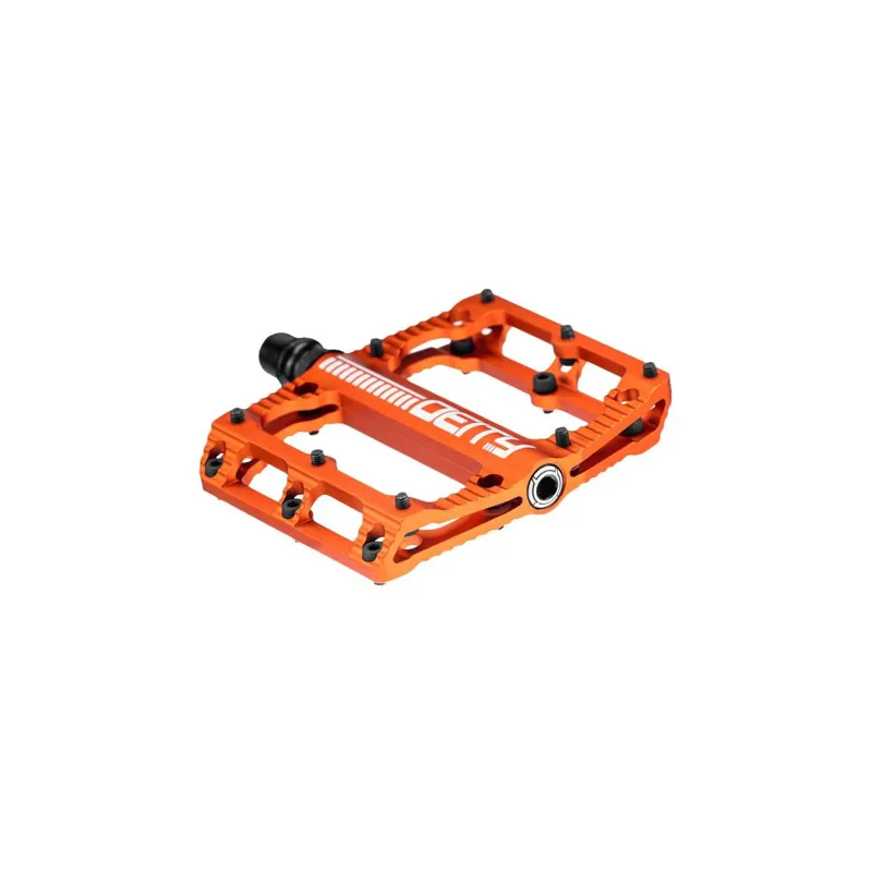Deity Black Kat Flat Mountain Bike Pedals - Orange-1