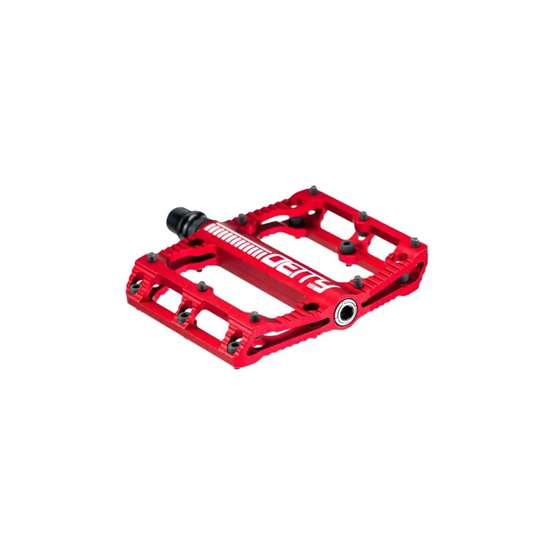 Deity Black Kat Flat Mountain Bike Pedals - Red-1