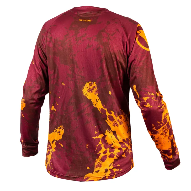 Endura MT500 Animo Mens Long Sleeve Tee - Paprika-1