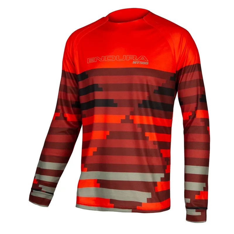 Endura MT500 Supercraft Mens Long Sleeve Tee LTD T-Shirt - Paprika