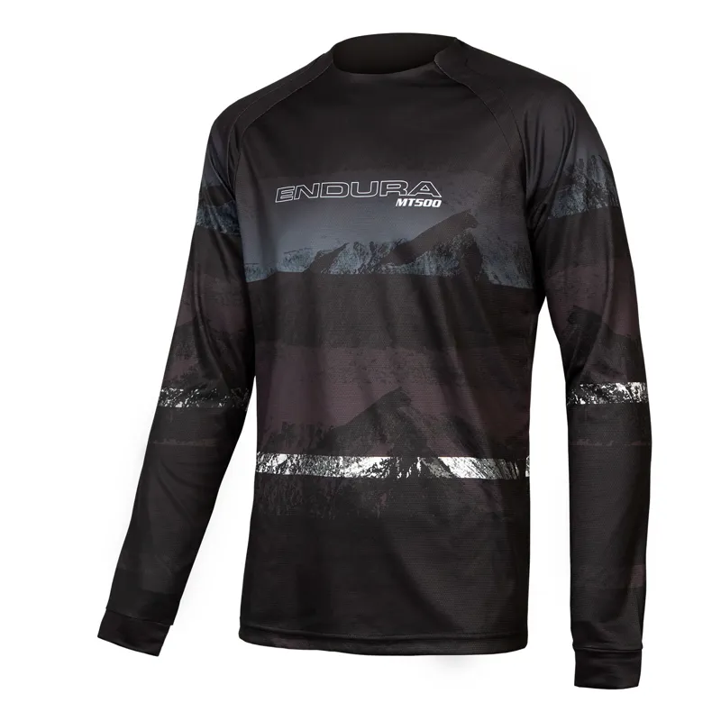 Endura MT500 Scenic Mens Long Sleeve Tee LTD T-Shirt - Black - Size Small