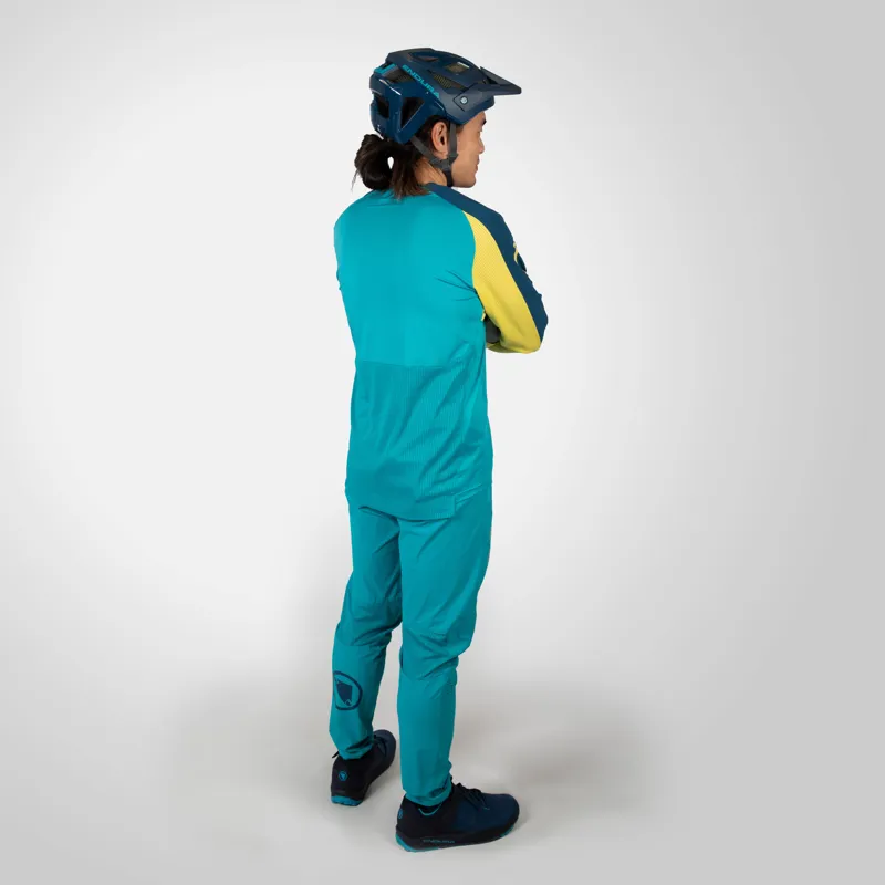 Endura MT500 Burner Lite Mens Long Sleeve Jersey - Blueberry-5