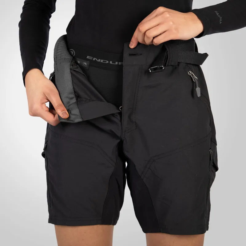 Endura Hummvee Womens Short with Liner - Black-2