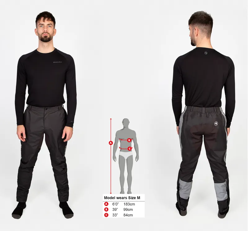Endura Urban Luminite II Waterproof Mens Trouser Pant - Anthracite-5
