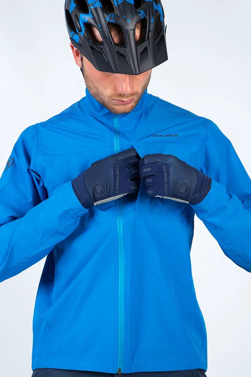 Endura Hummvee Lite Waterproof Mens Jacket II - Azure Blue-3
