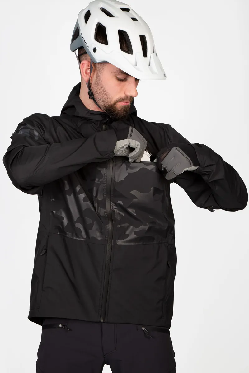 Endura SingleTrack II Mens Mountain Bike Jacket - Black-4