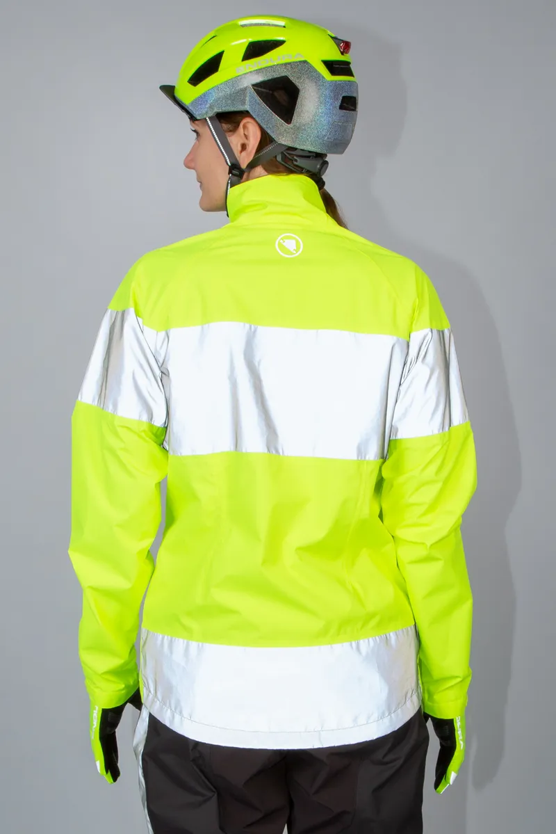 Endura Urban Luminite EN1150 Womens Waterproof Jacket - Hi-Viz Yellow-3