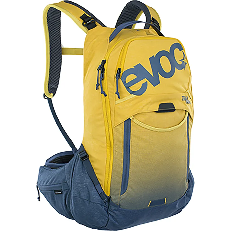 Evoc Trail Pro Protector 16L BackPack - Curry/Denim