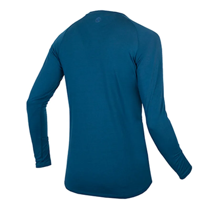 Endura BaaBaa Blend Mens Long Sleeve Cycling Base Layer - Blueberry-1