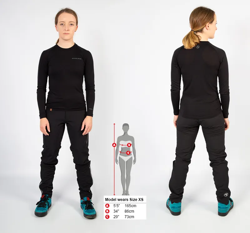 Endura BaaBaa Womens Long Sleeve Cycling Base Layer - Aubergine - Size X-Small-2