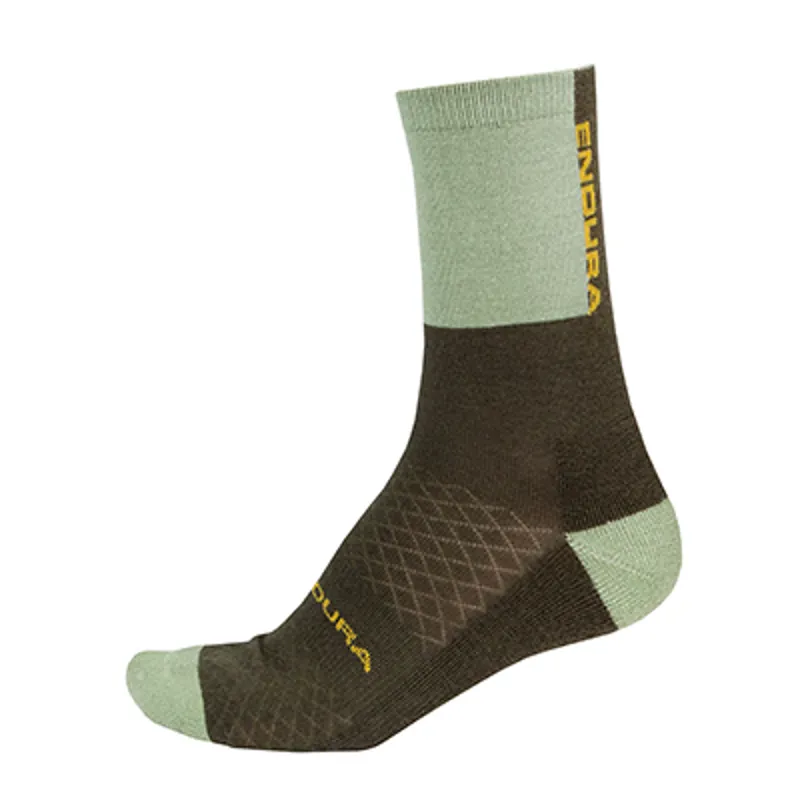 Endura BaaBaa Merino Winter Cycling Sock - Bottle Green