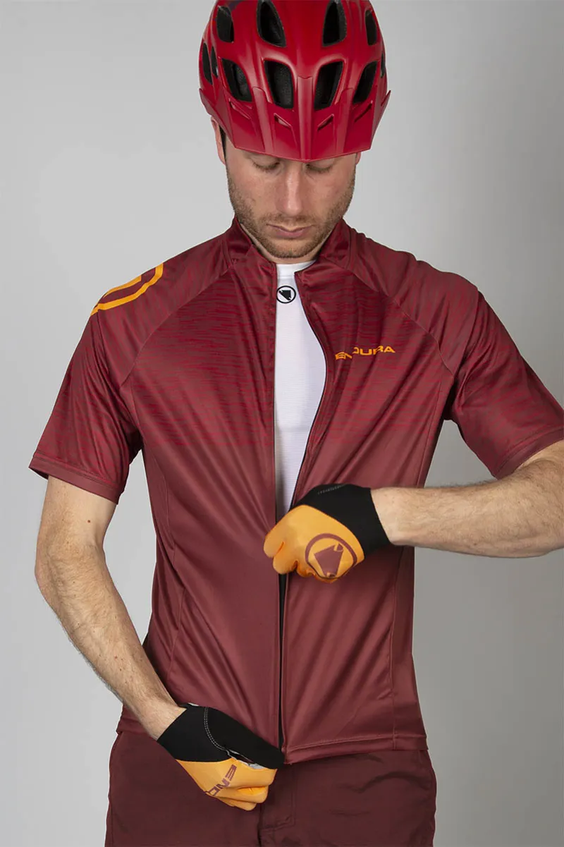 Endura Hummvee Ray Mens Short Sleeve Jersey - Cocoa-1