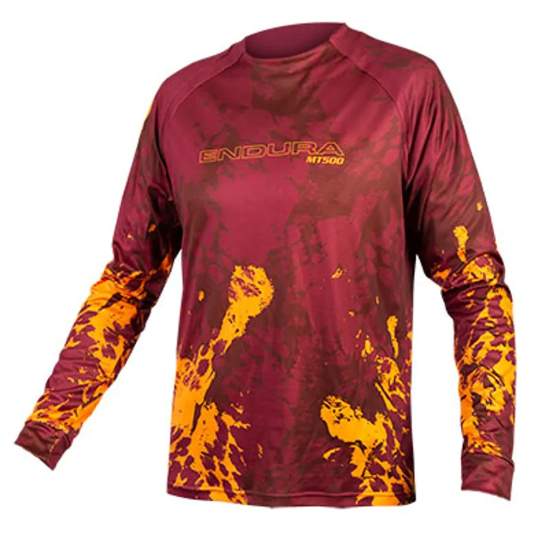 Endura MT500 Animo Mens Long Sleeve Tee - Paprika