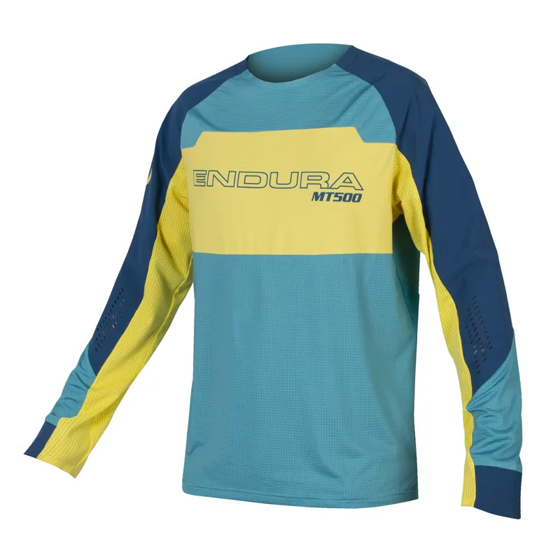 Endura MT500 Burner Lite Mens Long Sleeve Jersey - Blueberry