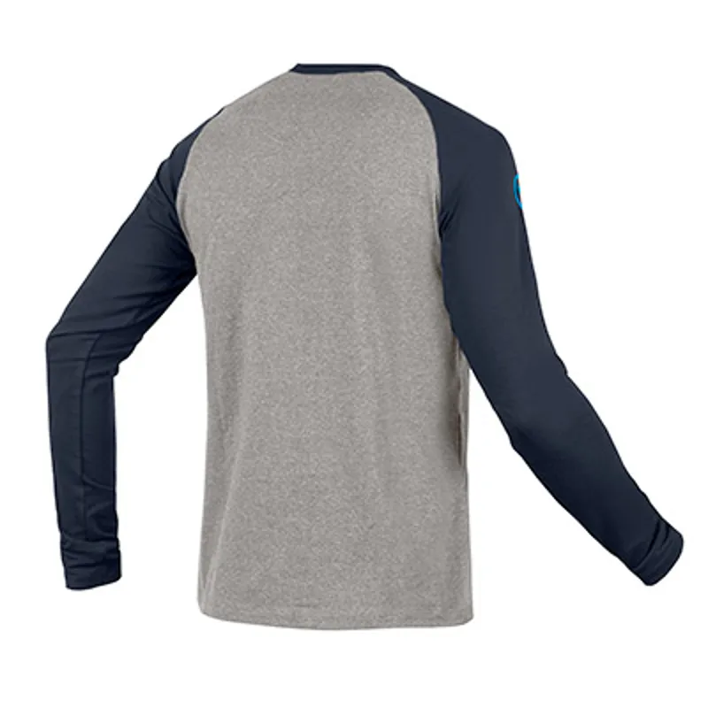 Endura One Clan Raglan Mens Long Sleeve Jersey - Ink Blue-1