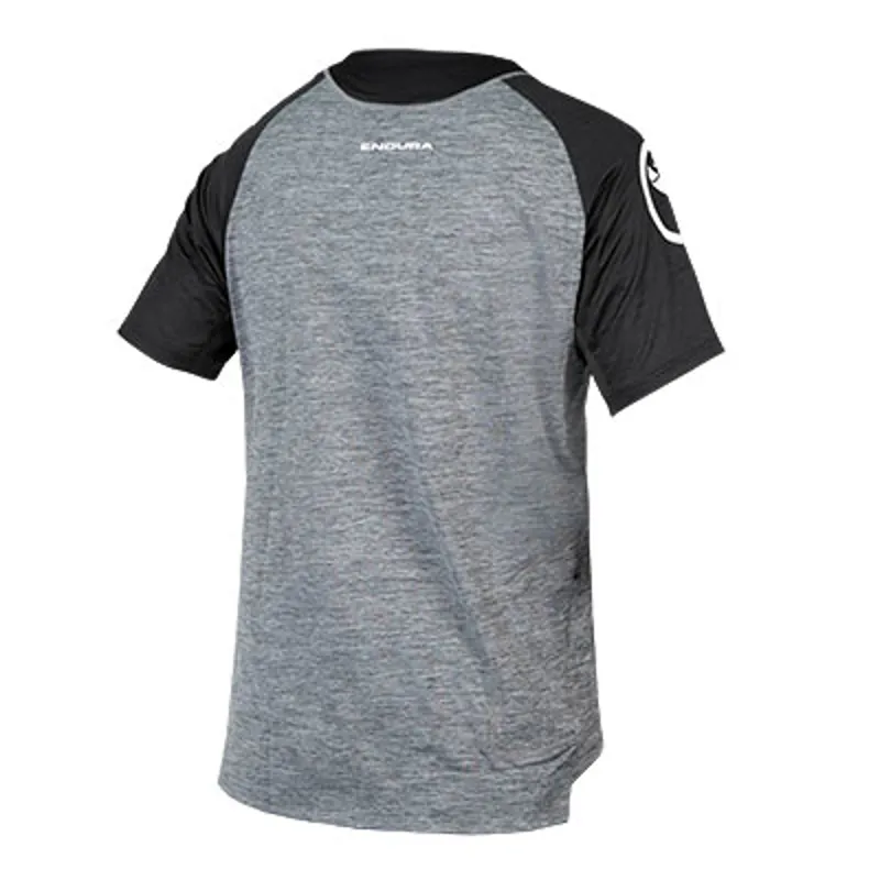 Endura SingleTrack Mens Short Sleeve Mountain Bike Jersey - Pewter Grey-1