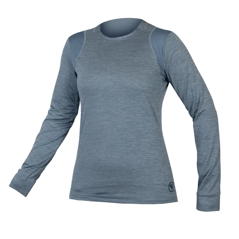 Endura SingleTrack Womens Long Sleeve Jersey - Blue Steel