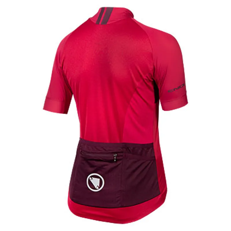 Endura FS260-Pro Womens Short Sleeve Jersey - Berry-1