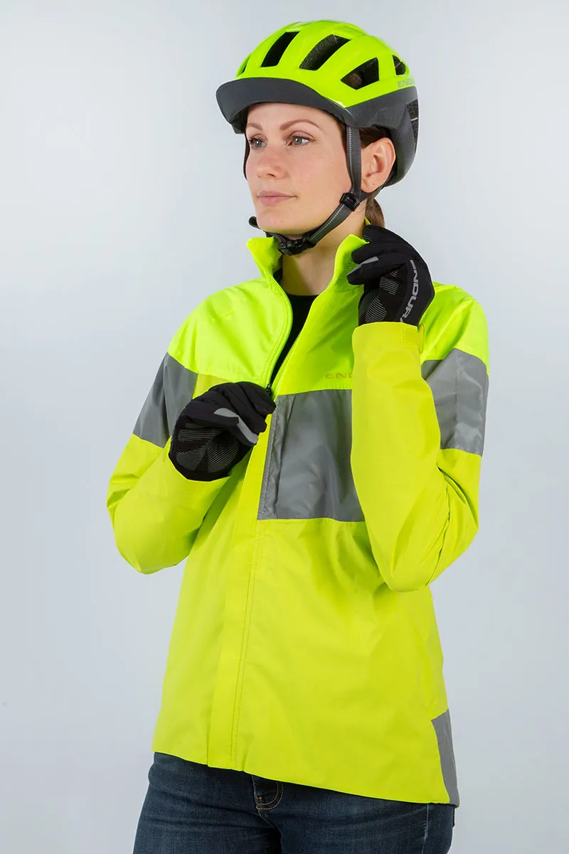 Endura Urban Luminite II Womens Jacket - Hi-Viz Yellow - Size X-Small-4