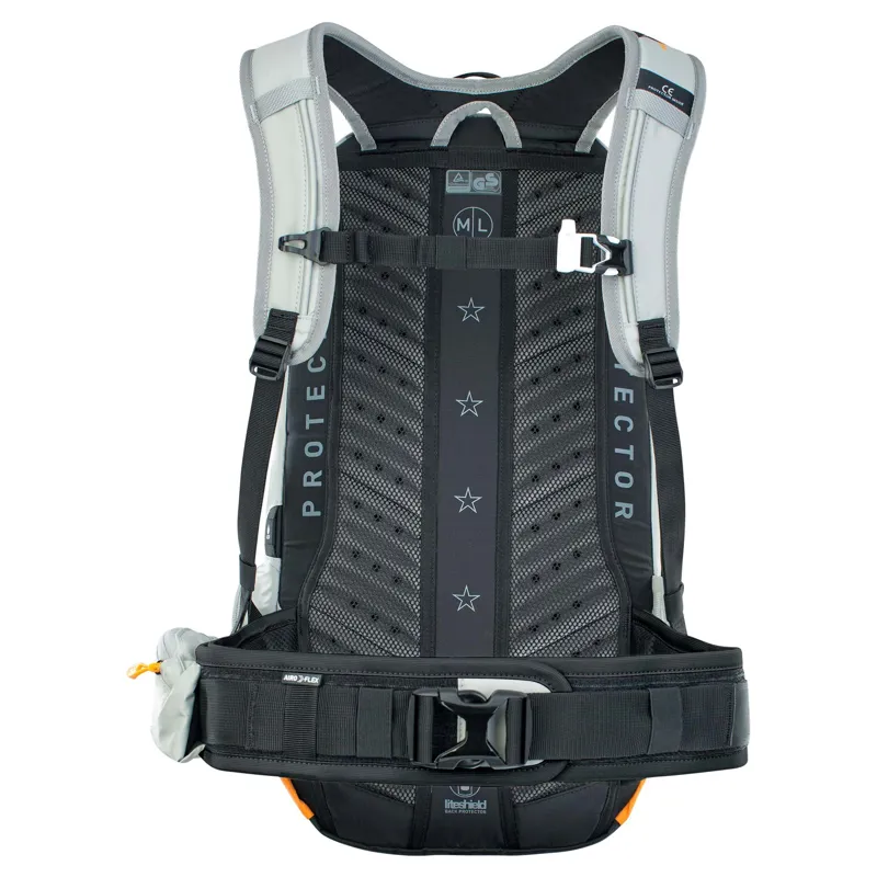 Evoc FR Enduro E-Ride Protector BackPack - Stone/Bright Orange M/L-4