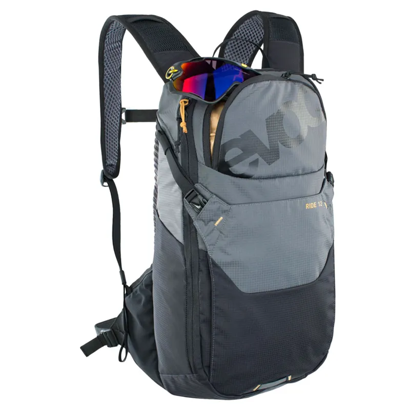 Evoc Ride Performance 12L BackPack and 2L Bladder - Carbon Grey/Black-2