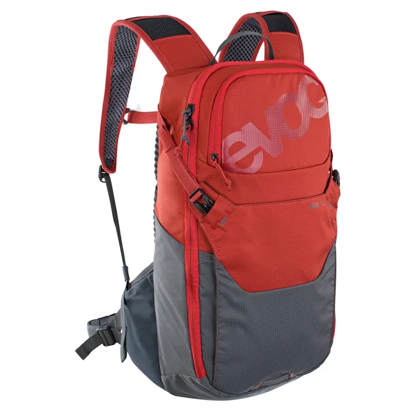 Evoc Ride Performance 12L BackPack with 2L Bladder - Chili Red/Carbon Grey