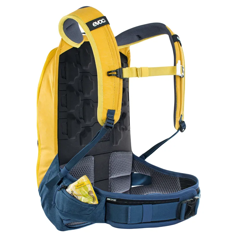 Evoc Trail Pro 10L Protector BackPack - Curry/Denim-1