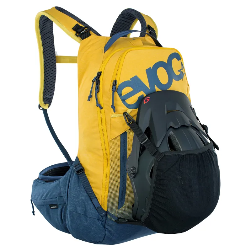 Evoc Trail Pro Protector 16L BackPack - Curry/Denim-3