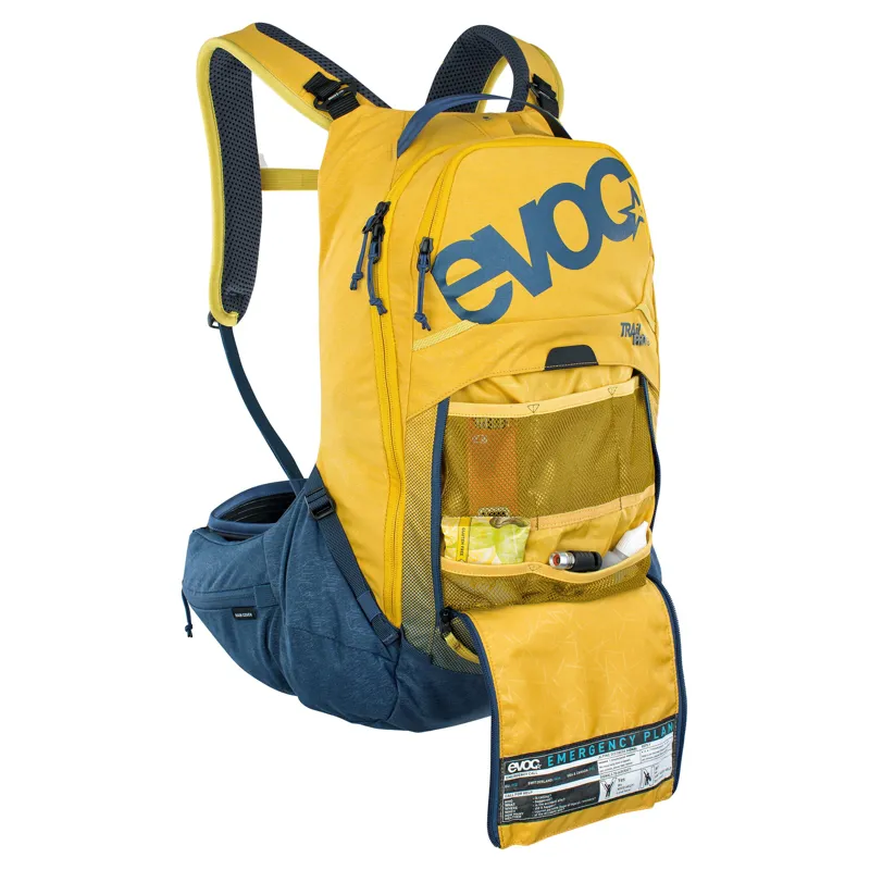 Evoc Trail Pro Protector 16L BackPack - Curry/Denim-6