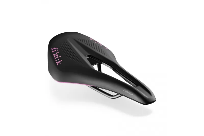Fizik Argo Vento R3 Colour 140mm Saddle - Black/Pink
