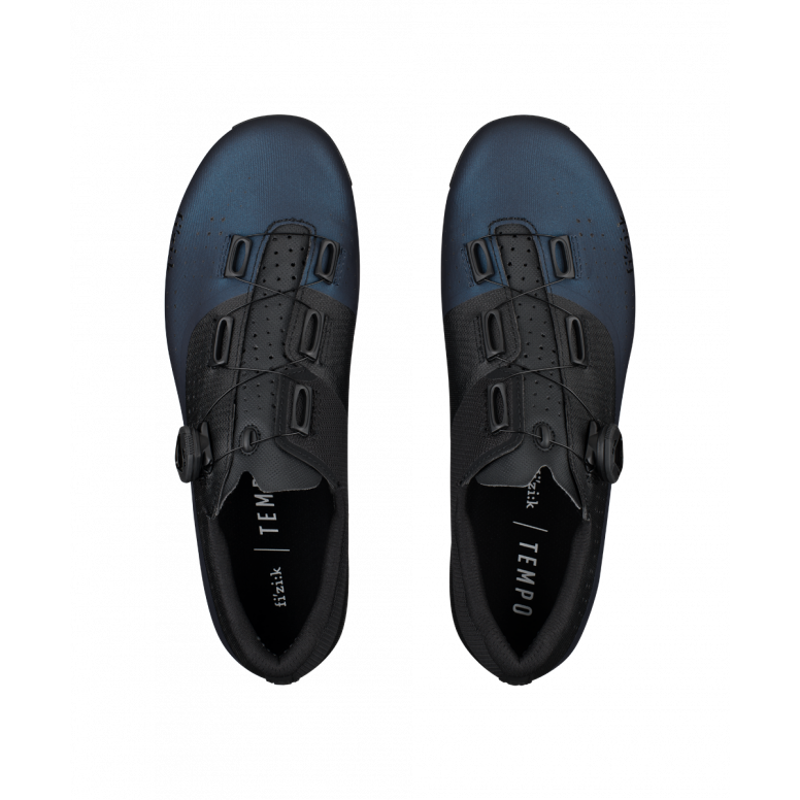 Fizik R4 Tempo Overcurve Wide Road Cycling Shoes - Blue/Black-2