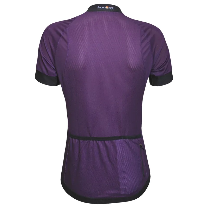 Funkier Ibera Ladies Active Short Sleeve Jersey - Purple-2