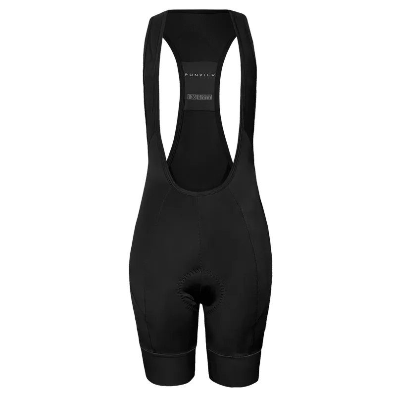 Funkier Ioza Womens Pro Strap Bib Shorts - Black-1