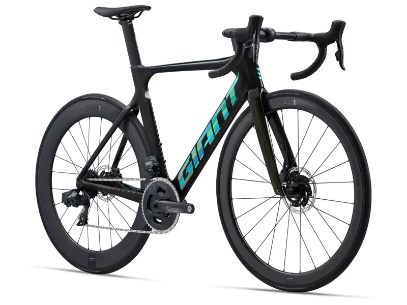 2022 Giant Propel Advanced Pro Disc 0 Mens Road Bike - Gloss Panther/Iris-1