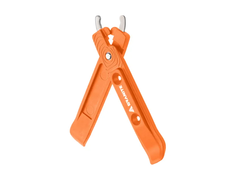 Granite Talon Tyre Lever with Stainless Chain Removing Tips - Orange