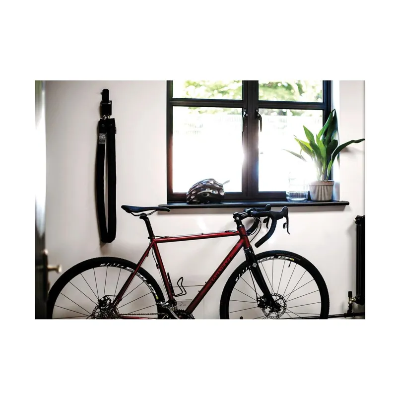 Hiplok Homie Stay at Home 10mm x 150cm Chain Lock with Wall Hook Gold Sold Secure - Black-2