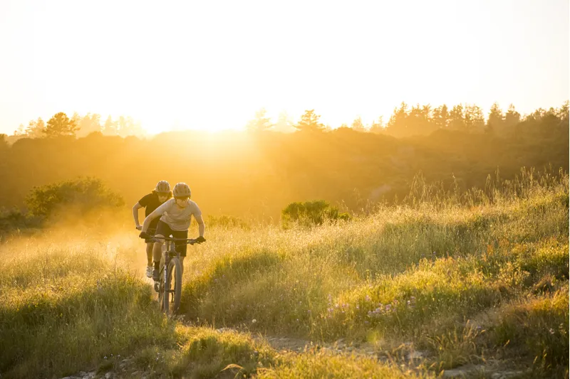 2022 S-Works Epic Full Suspension Mountain Bike - Satin/Gloss Carbon/Colour Run Silver - Green Chameleon-2