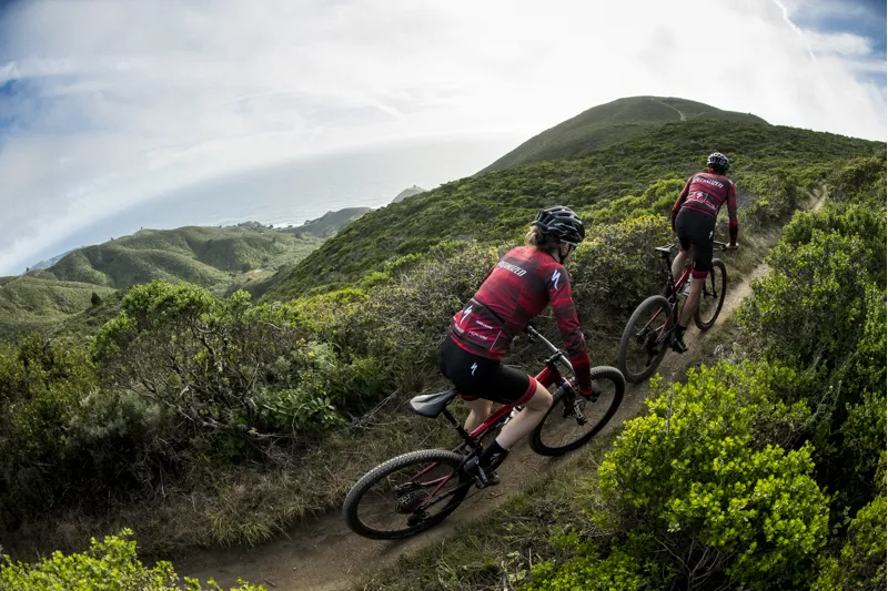 2022 S-Works Epic Full Suspension Mountain Bike - Satin/Gloss Carbon/Colour Run Silver - Green Chameleon-4