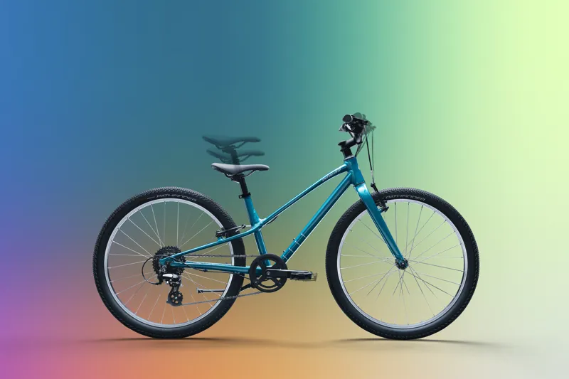 Specialized Jett 24 Kids Mountain Bike - Gloss Teal Tint/Flake Silver-10
