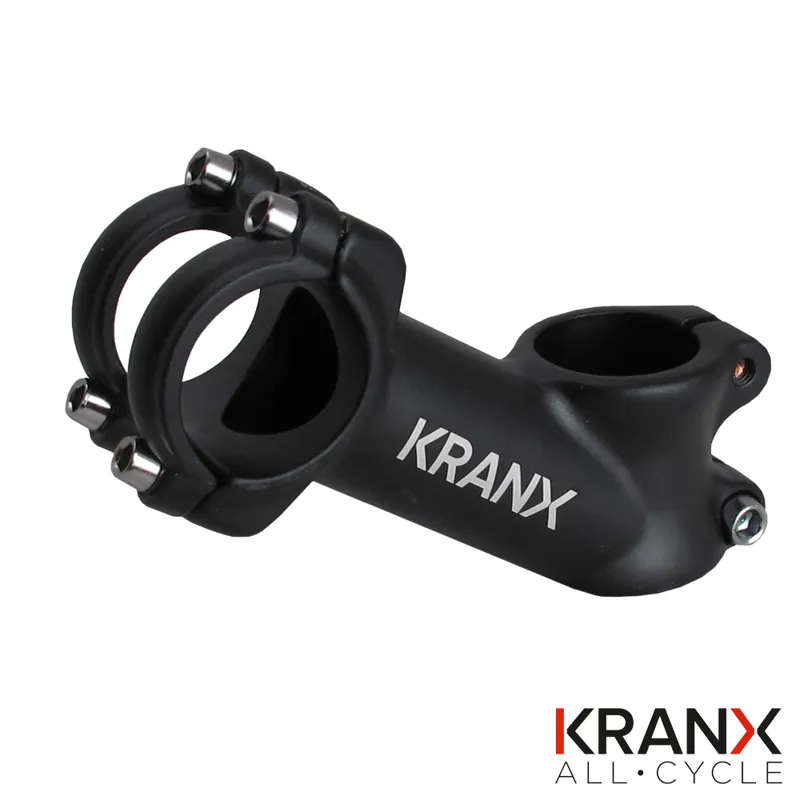 KranX 31.8mm Alloy 35 Degree Rise A/Head 1 1/8 inch Stem - Black
