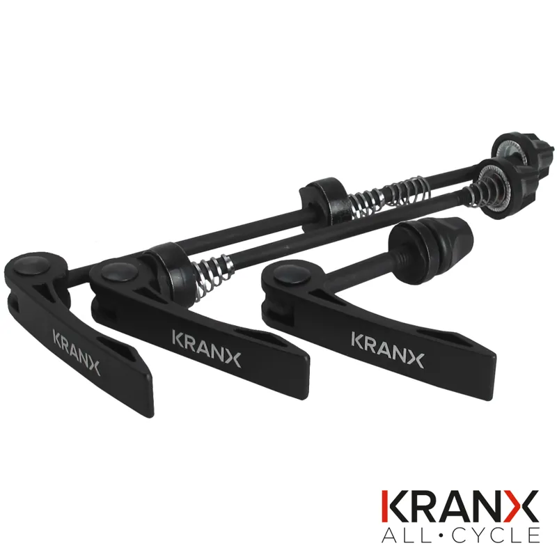KranX Alloy 3-Piece Q/R Skewer Set - Black