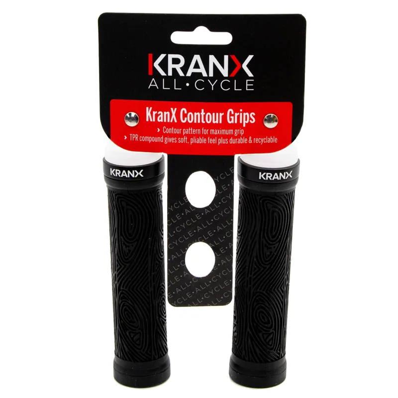 KranX Contour Lock-On Handlebar Grips - Black