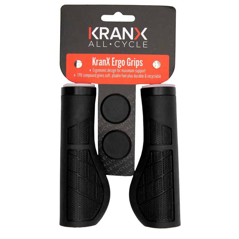 KranX Ergo Handlebar Grips - Black