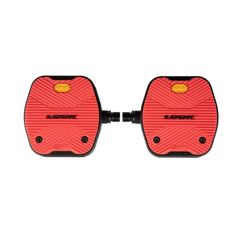 Look Geo City Grip Flat Pedal - Red