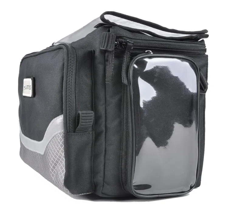 Lotus SH-6404 Commuter 7.6L Handlebar Bag - Black-1