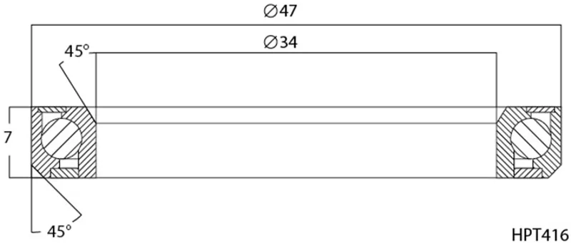 M-Part Elite Headset R424 Bearing 34x47x7 45x45 IS47-1